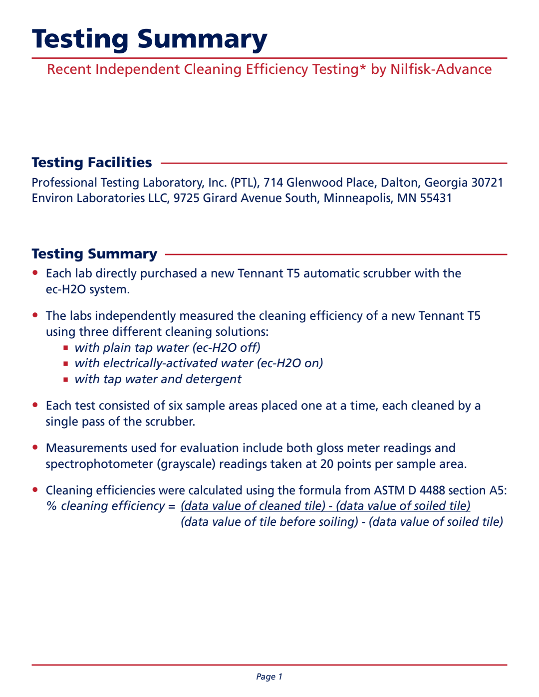 EN Cleaning Efficiency Testing Summary 3 2 Jplnjtf
