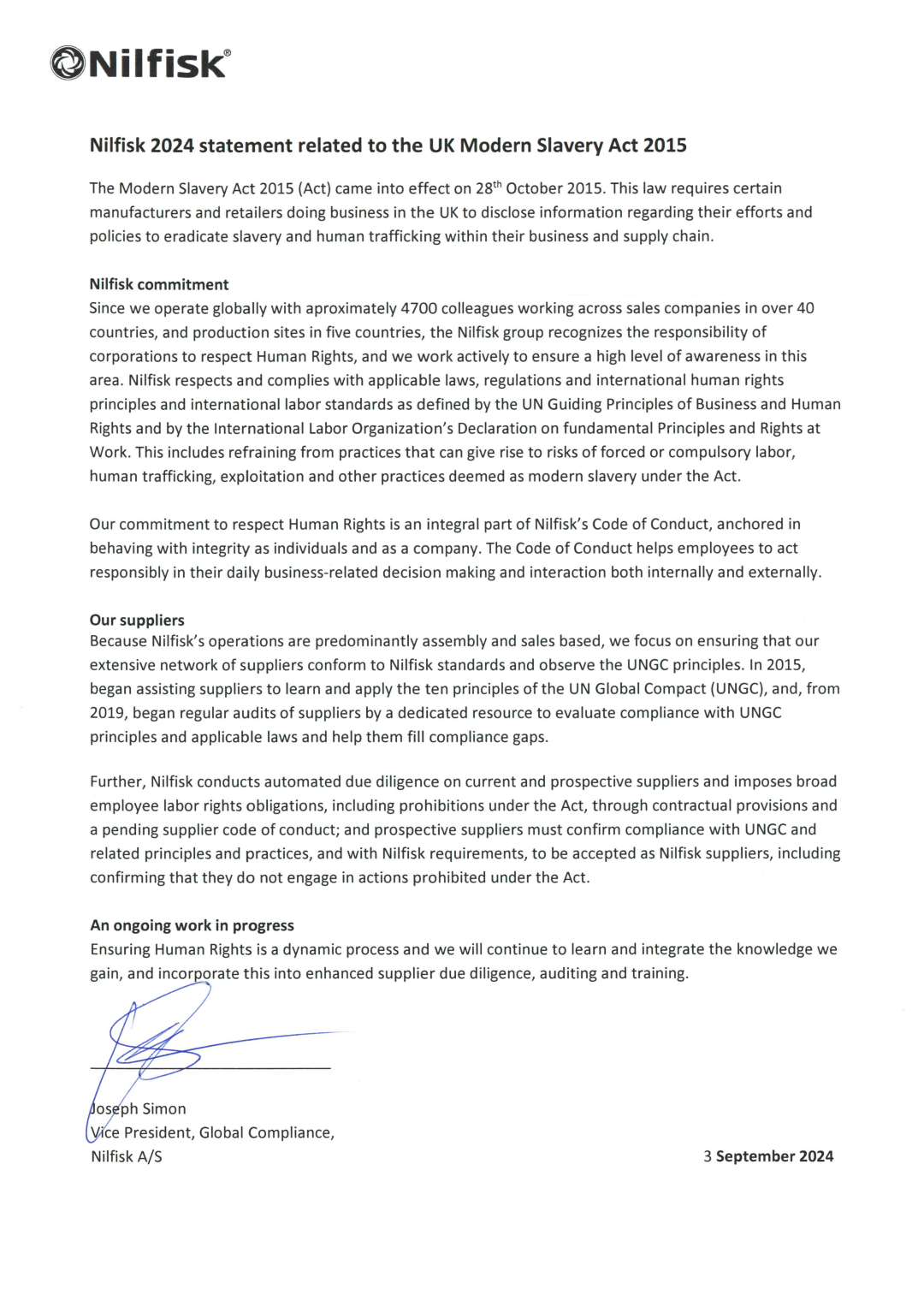 Nilfisk Statement UKMSA 2024 Signed